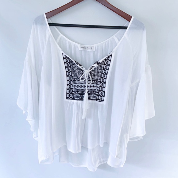 ABERCROMBIE & FITCH BOHO BLOUSE - Picture 11 of 11